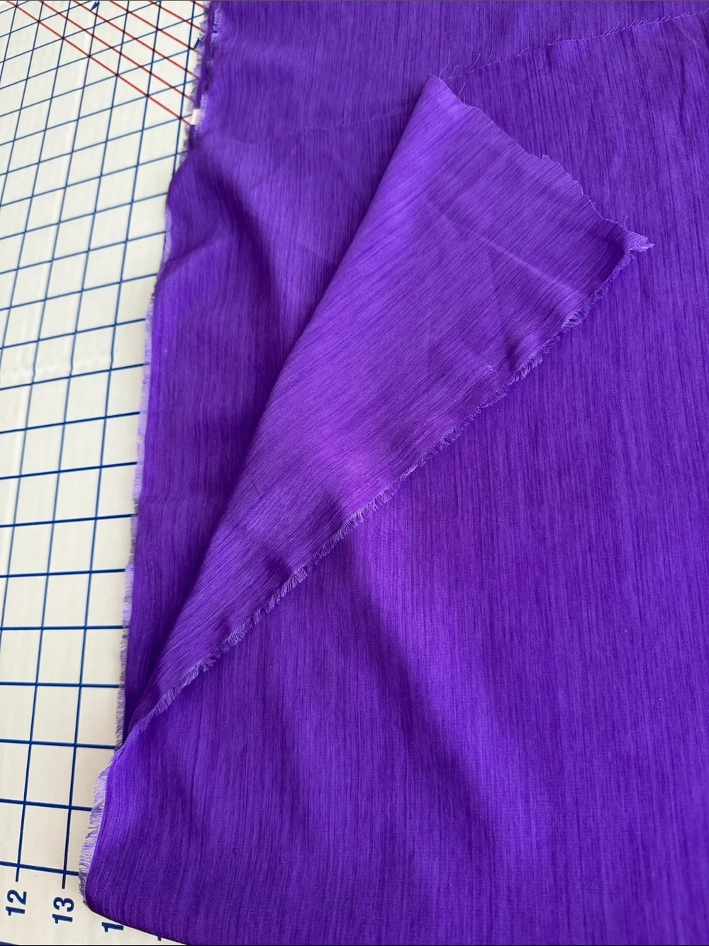 Vintage Purple Iridescent Slinky Dress Fabric Silk Look 2.5 Yards x 44